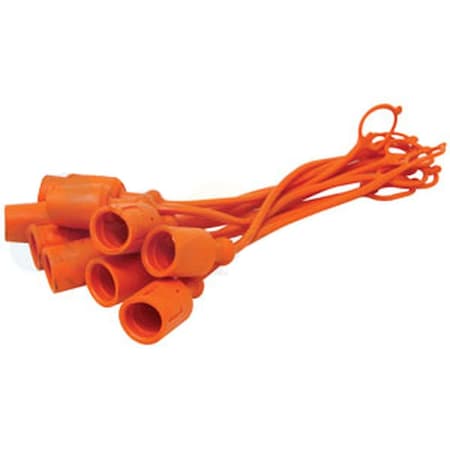 Aftermarket Dust Cap, 38, Orange 10 pkg A-C211319-AI